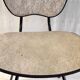 Vintage metal and leatherette chair - 1950s