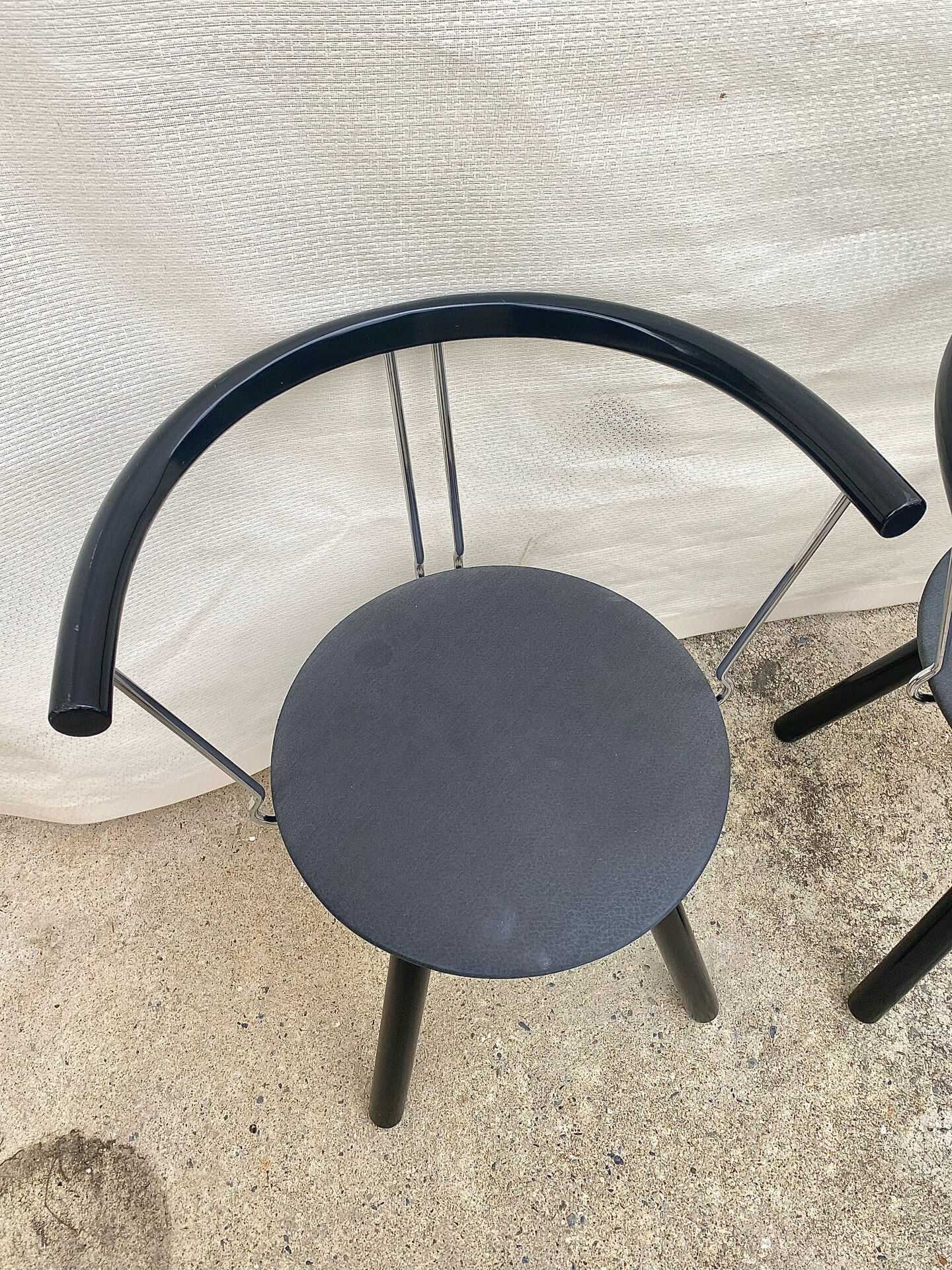 Techna armchairs – asahi kogyo, italian manufacture, 1990s