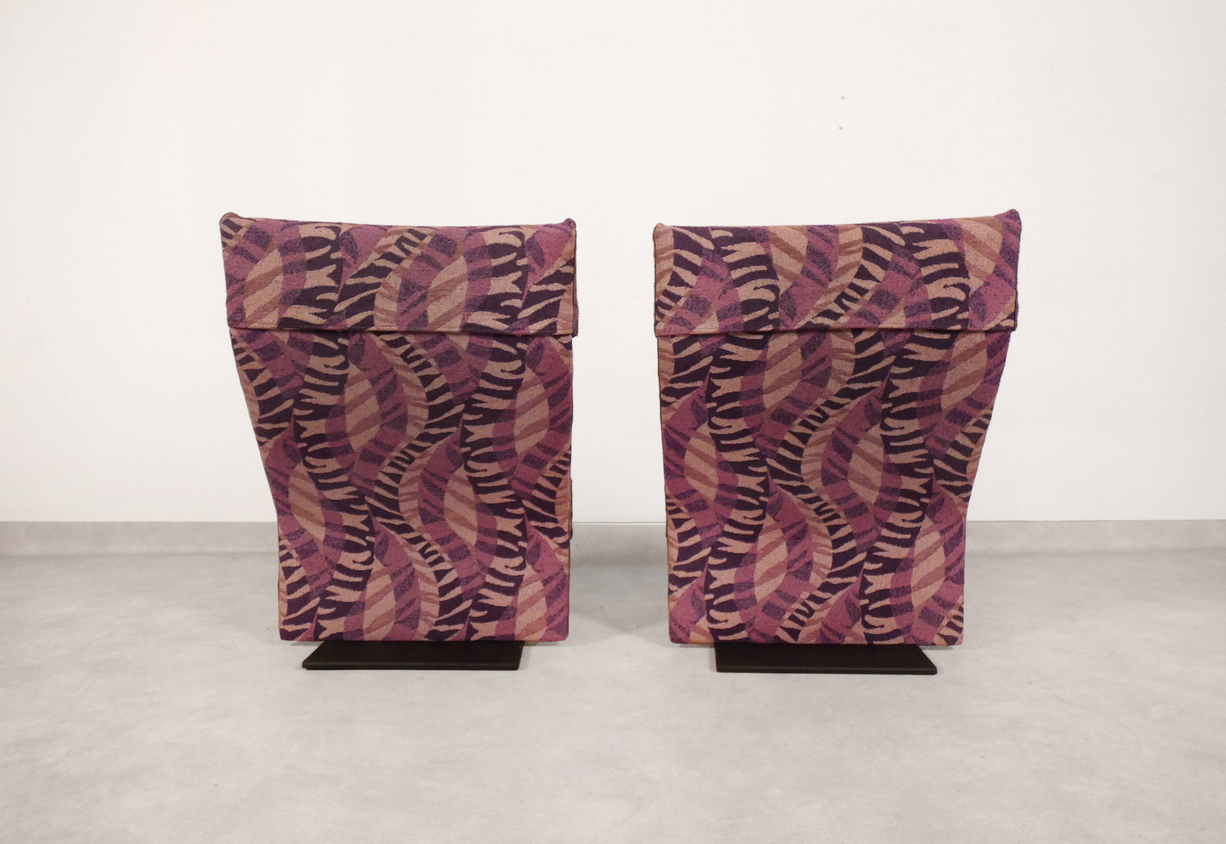 Saporiti chairs in Missoni fabric