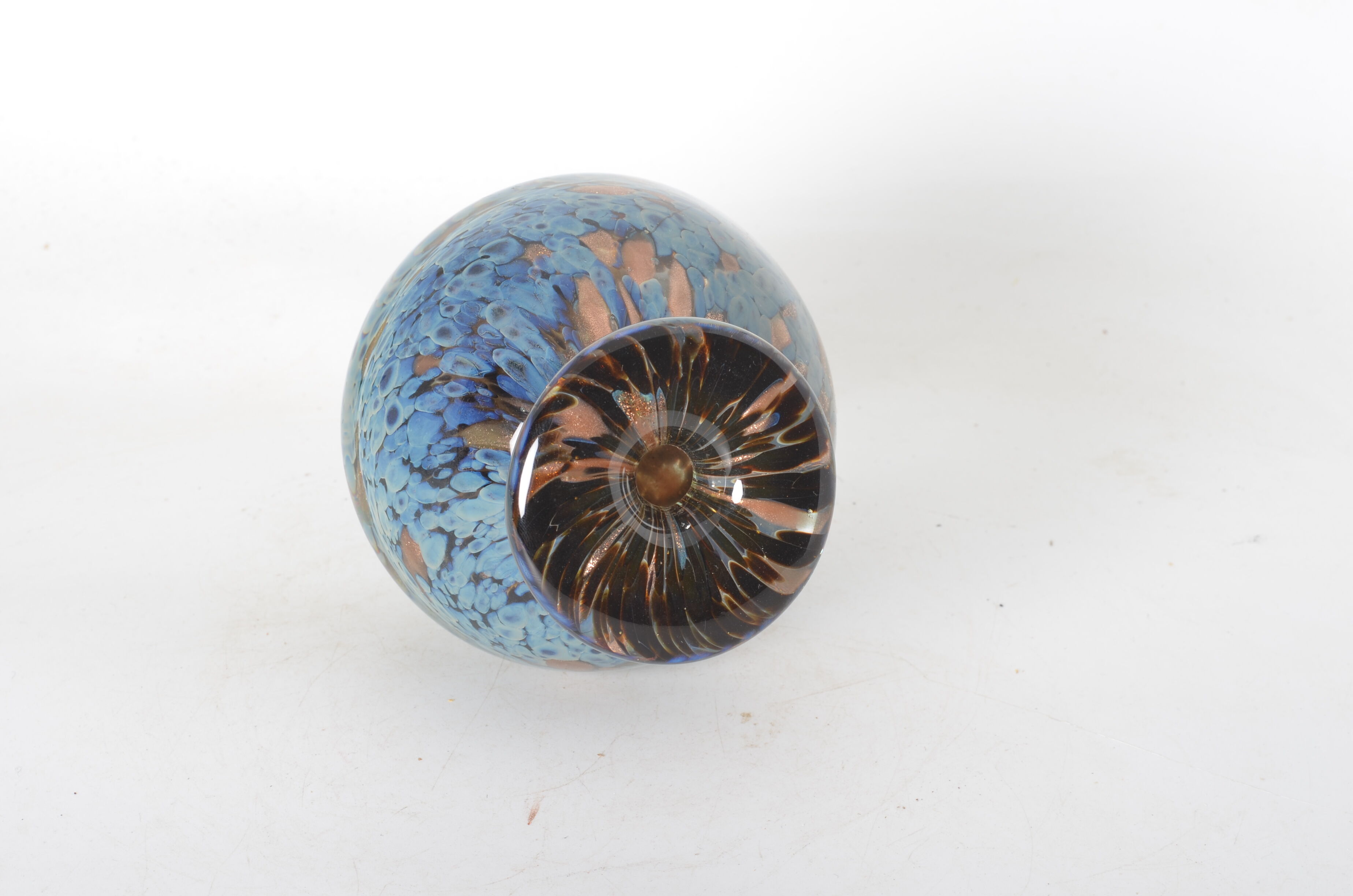 Biot glass vase by Michele Luzoro