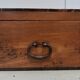 Massive ash chest and iron handles - mid-19th century