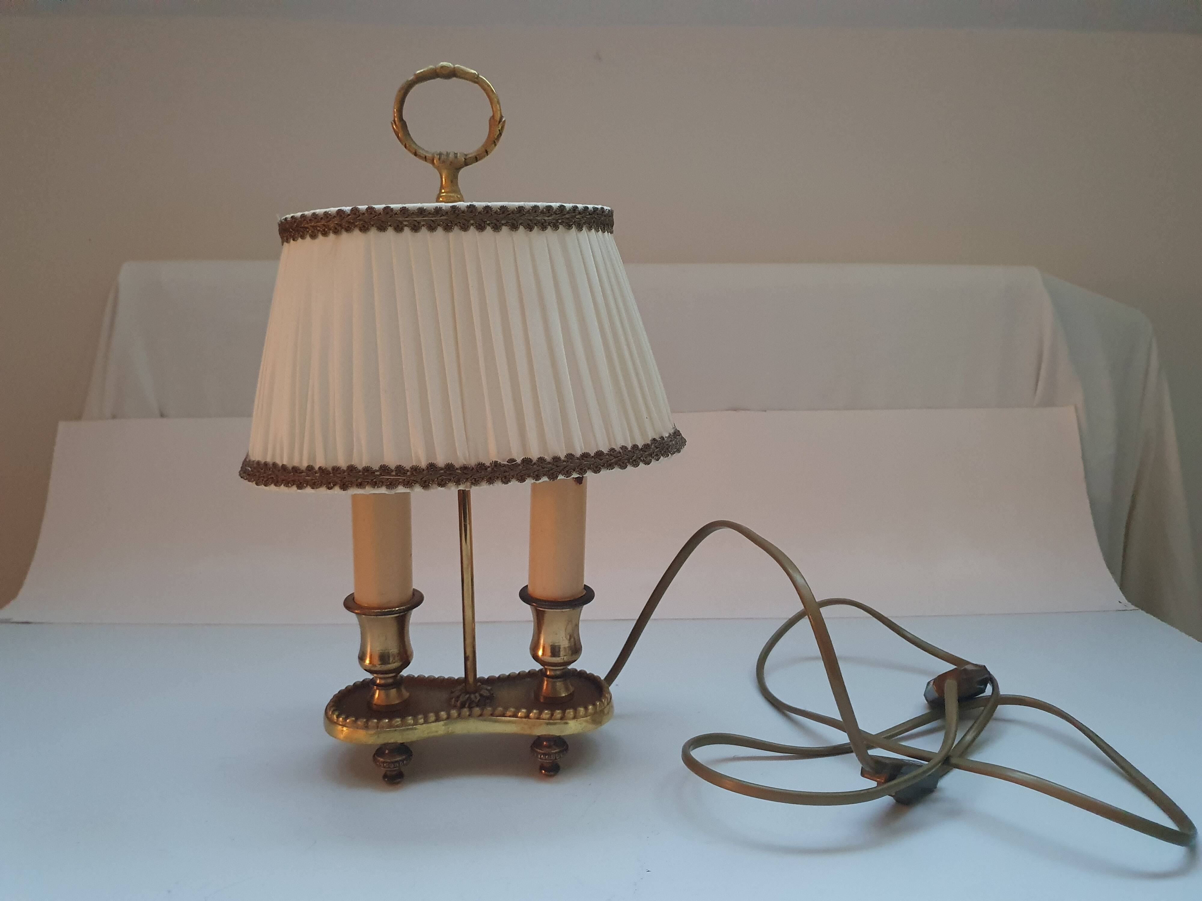 Empire style bouillotte lamp