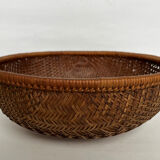 Woven straw basket