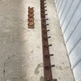 Wooden wall-mounted coat rack with 5 hooks