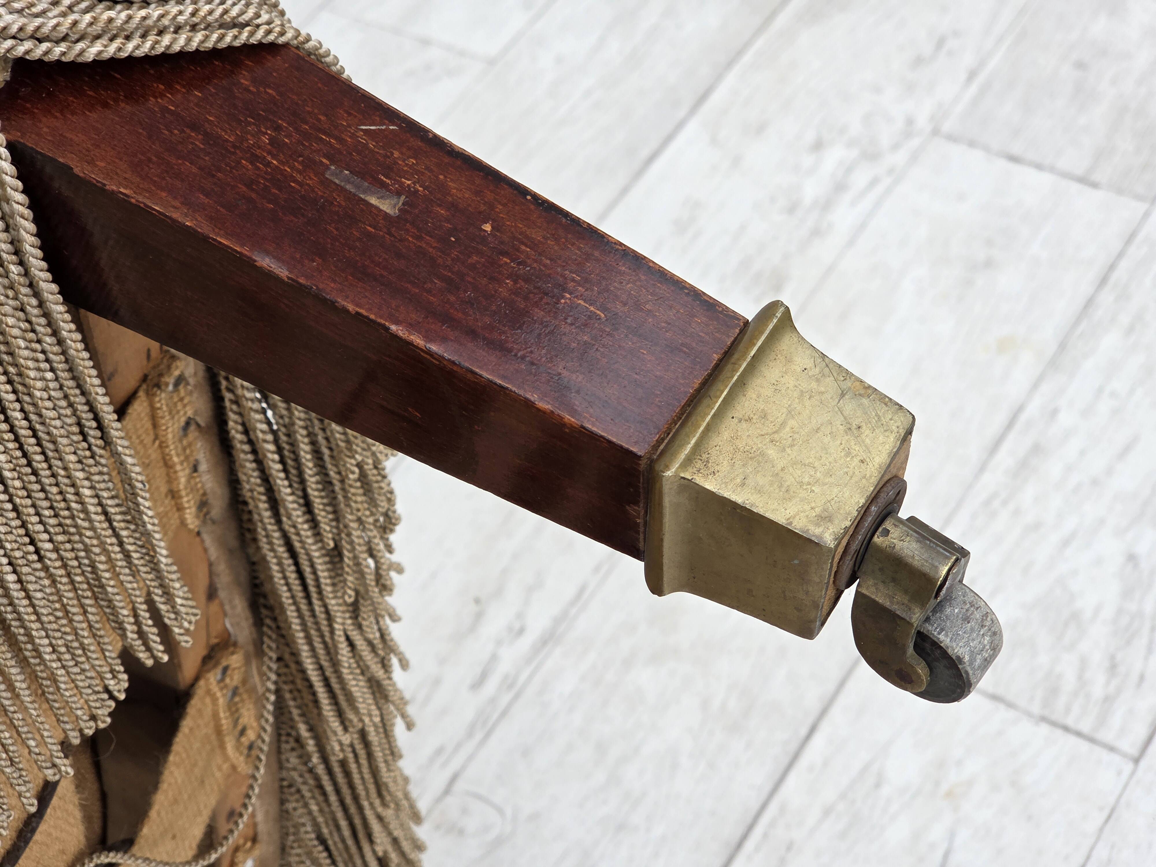 1950s, Danish 2-seater sofa, furniture velour, teak wood legs.