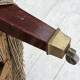 1950s, Danish 2-seater sofa, furniture velour, teak wood legs.