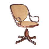 Fauteuil à vis de bureau par Thonet 1880