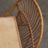 Lit en rotin années 50/60