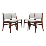 Set of four teak chairs, Danish design, 1970s, production: Denmark