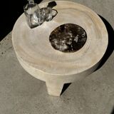 Dish in petrified wood