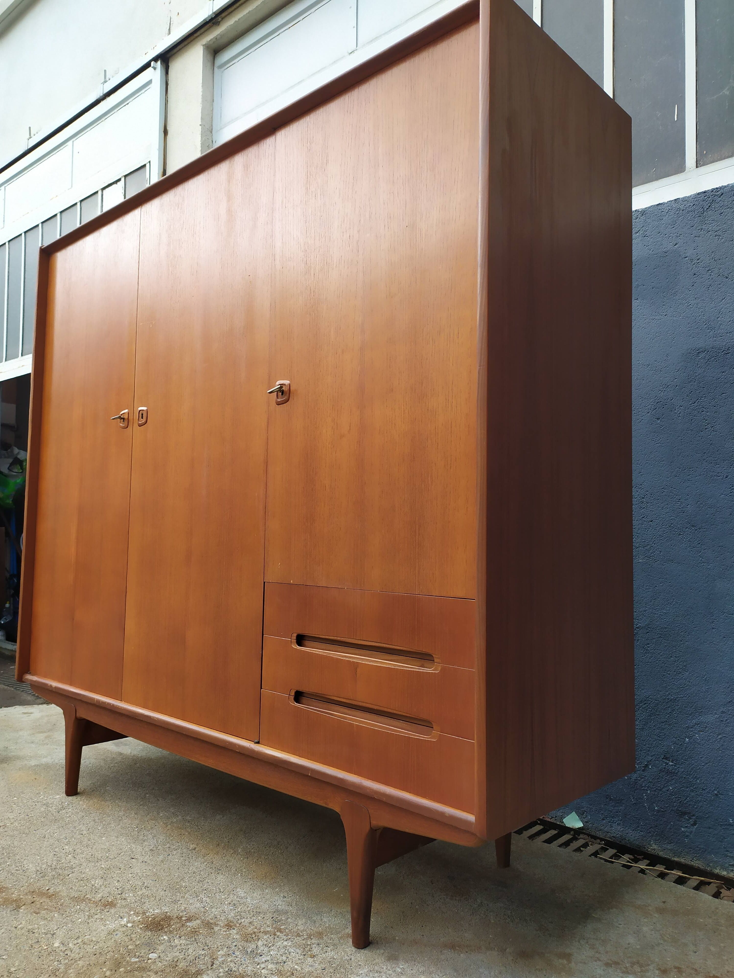 Scandinavian wardrobe teak