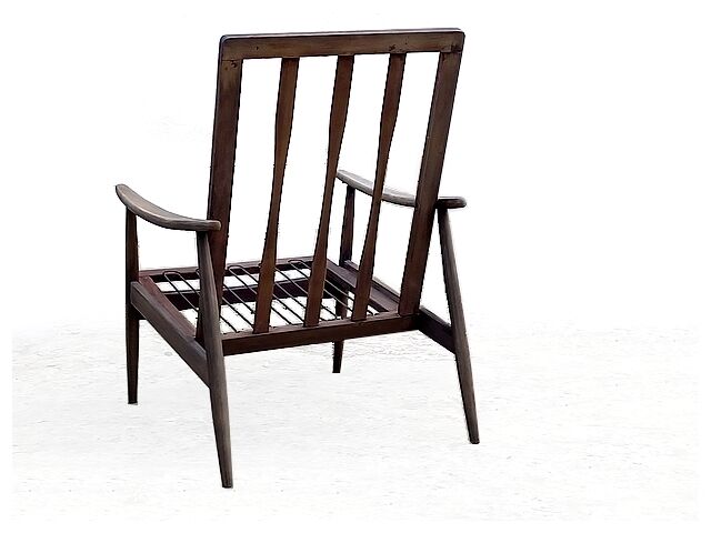 Vintage Scandinavian 1960s boomerang armchair