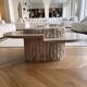 Travertine coffee table