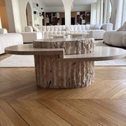 Table basse travertin