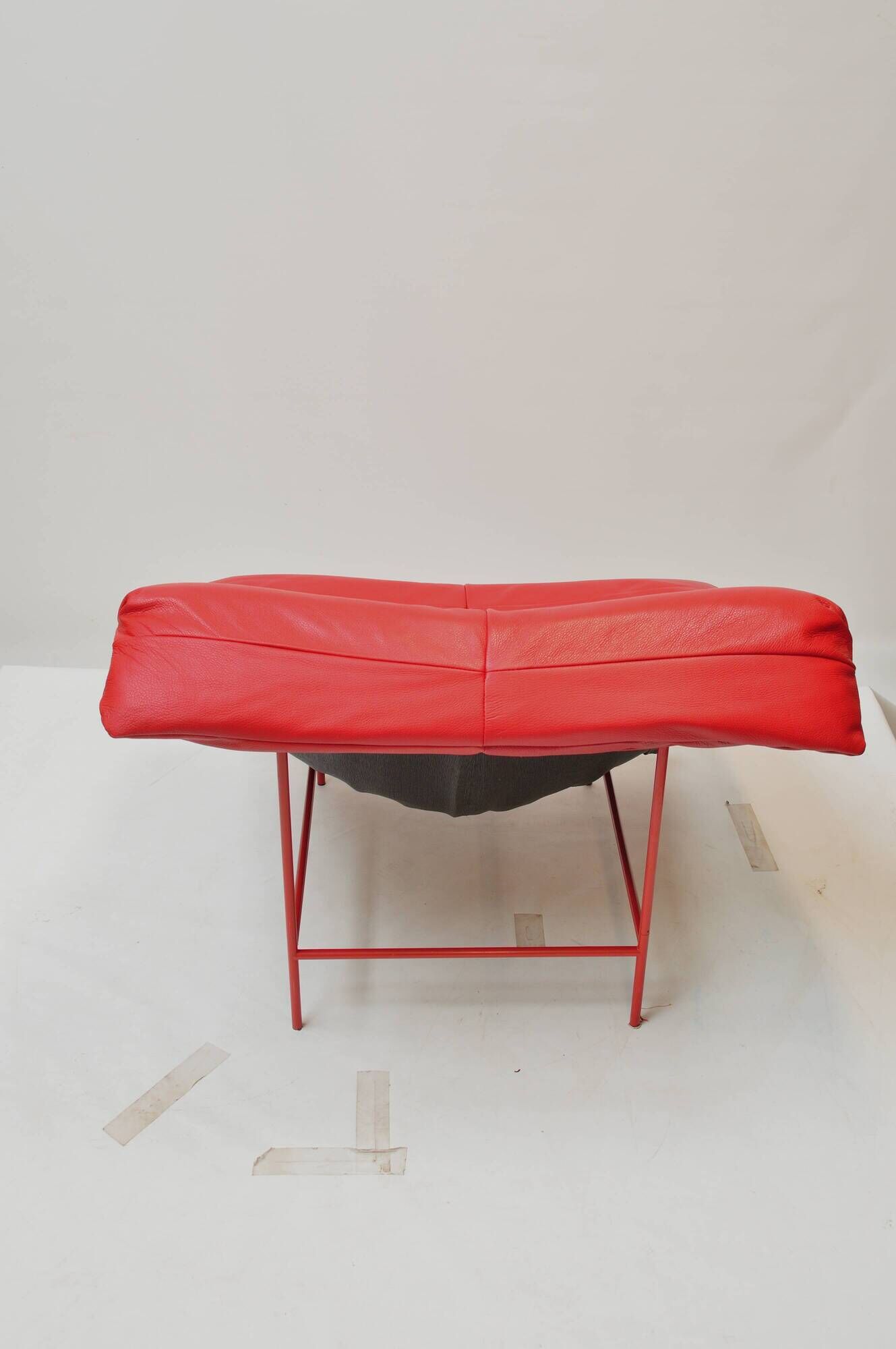 Vintage Montis Butterfly lounge chair by Gerard van den Berg in red leather