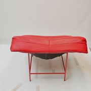 Vintage Montis Butterfly lounge chair by Gerard van den Berg in red leather