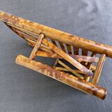 Vintage bamboo tiger wall shelf from the 70s.