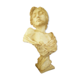 Buste de femme ancien en plâtre