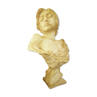 Buste de femme ancien en plâtre
