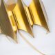 Pair of 2 Danish Gothic 3 wall lights by Bent Karlby, Lyfa, 1960s.
