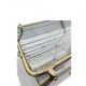 Italian mid-century 1960s brass rolling bar cart