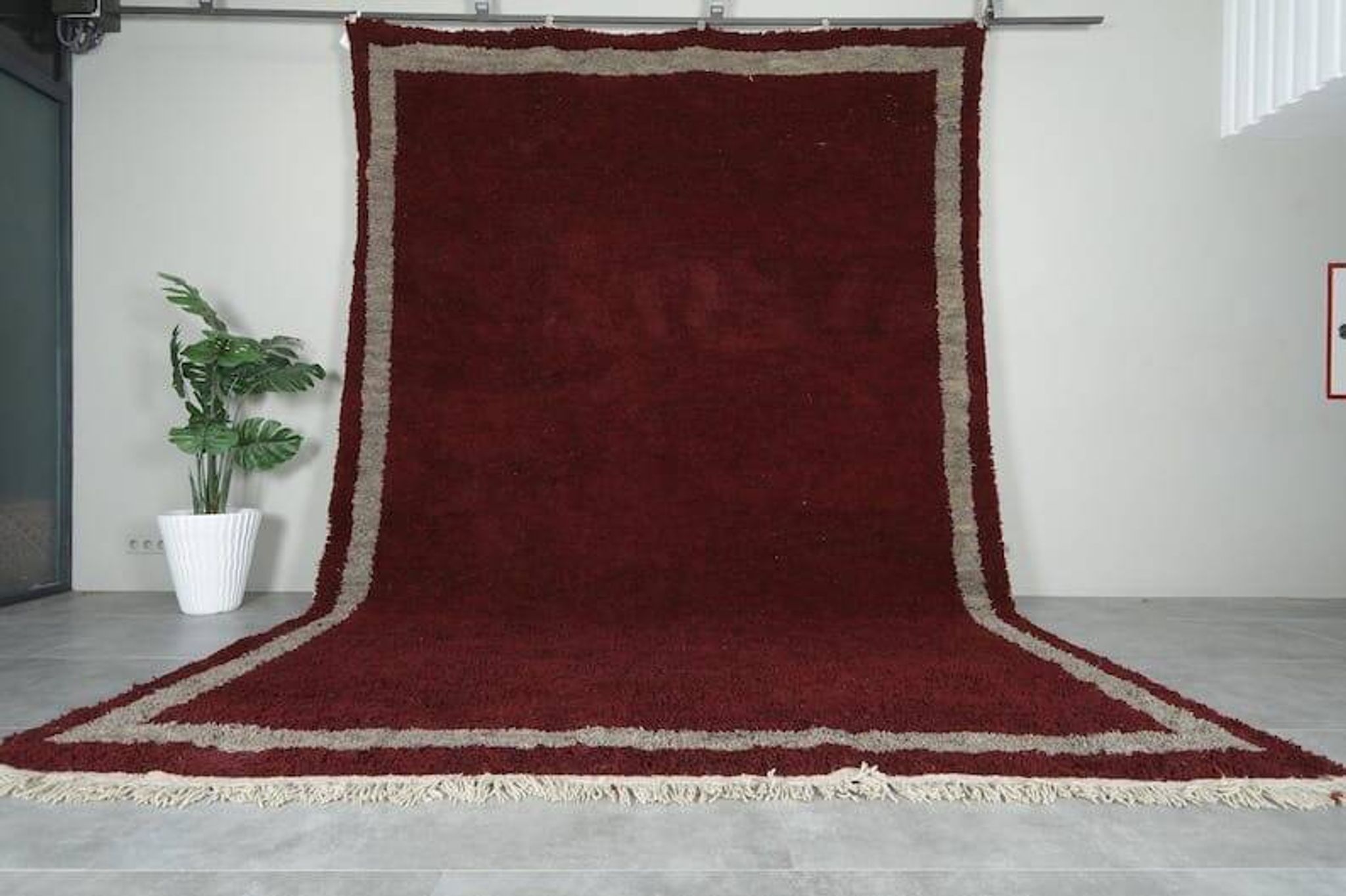 Beni Ourain rug made of hand-woven wool, size 2/3 m.