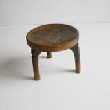 Wa-Hehe tribal carved tripod stool, Tanzania 1950s