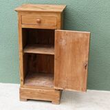 Pitch pine bedside table