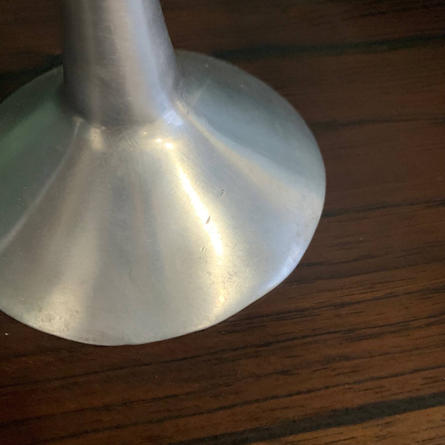 Paire de bougeoir vintage en fonte d'aluminium, 1970