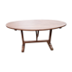 Table ovale de vendangeurs du sud ouest en merisier