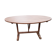 Table ovale de vendangeurs du sud ouest en merisier