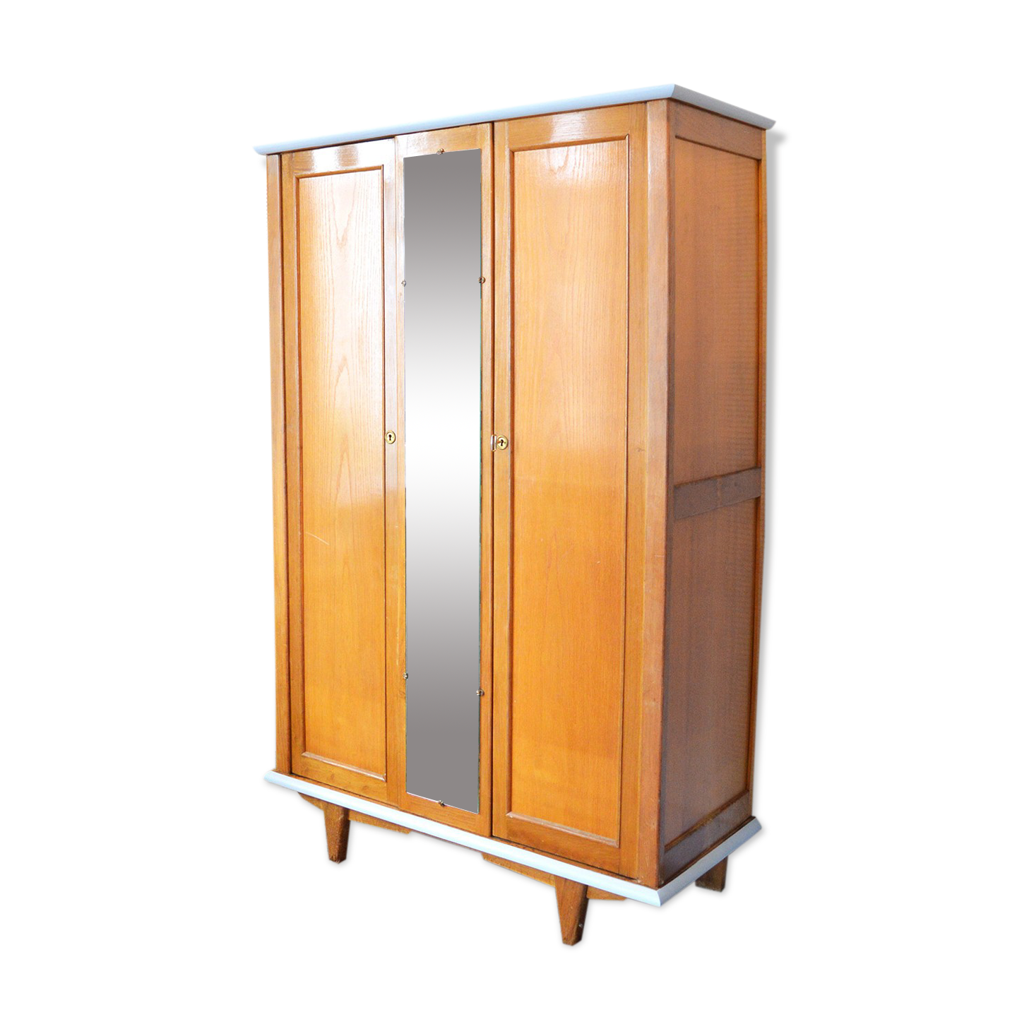 Blond wood wardrobe 60s