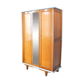 Armoire bois blond années 60