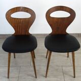 2 Baumann chairs, ant model, 50s-60s
