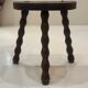 Vintage tripod stool - wooden balls