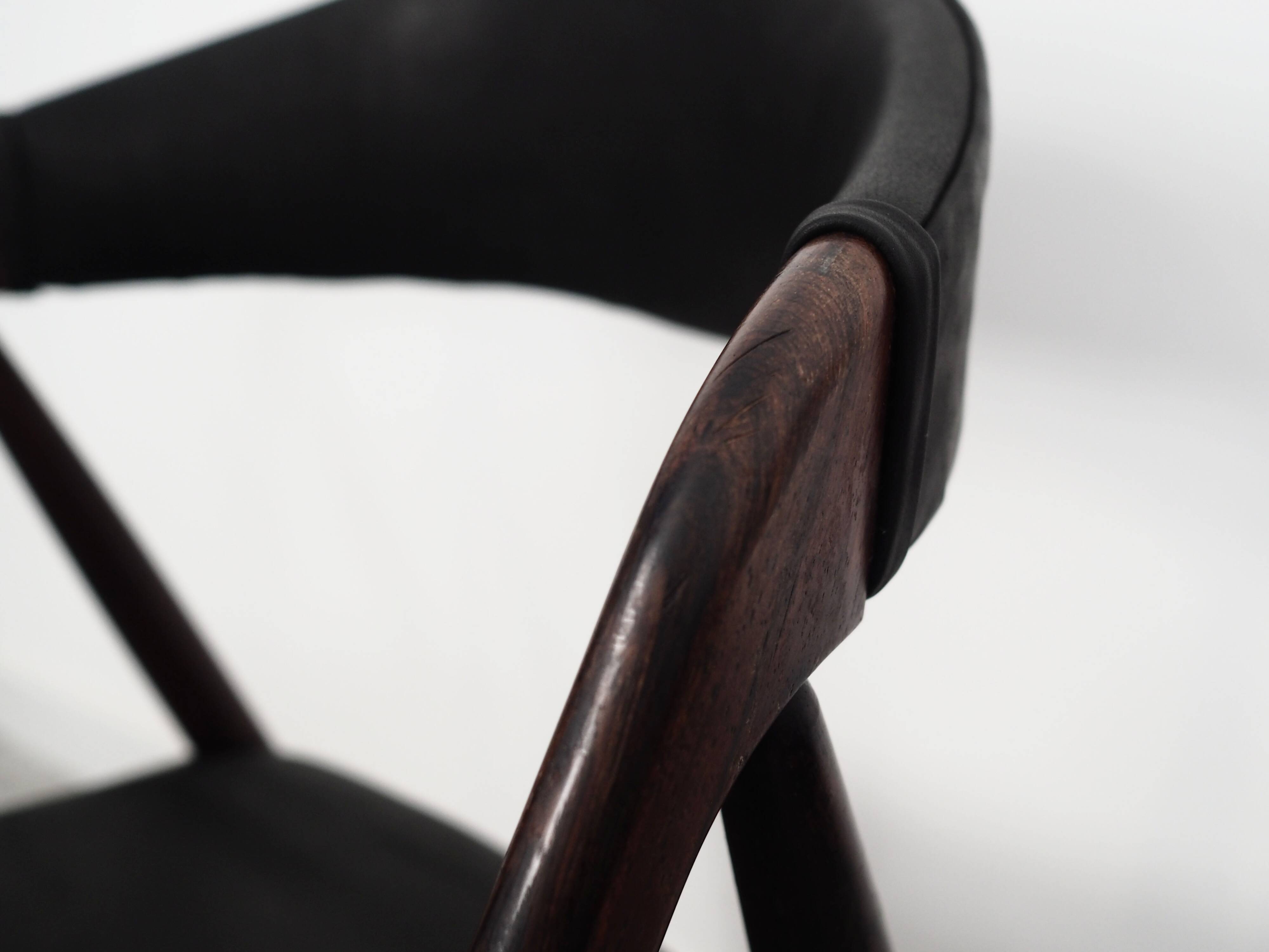 Set of four rosewood chairs, Danish design, 1970s, designer Kai Kristiansen