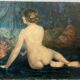 Huile sur toile, nu féminin XIXeme