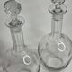Pair of carafes in cut crystal XIX th, 31 cm