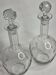 Pair of carafes in cut crystal XIX th, 31 cm