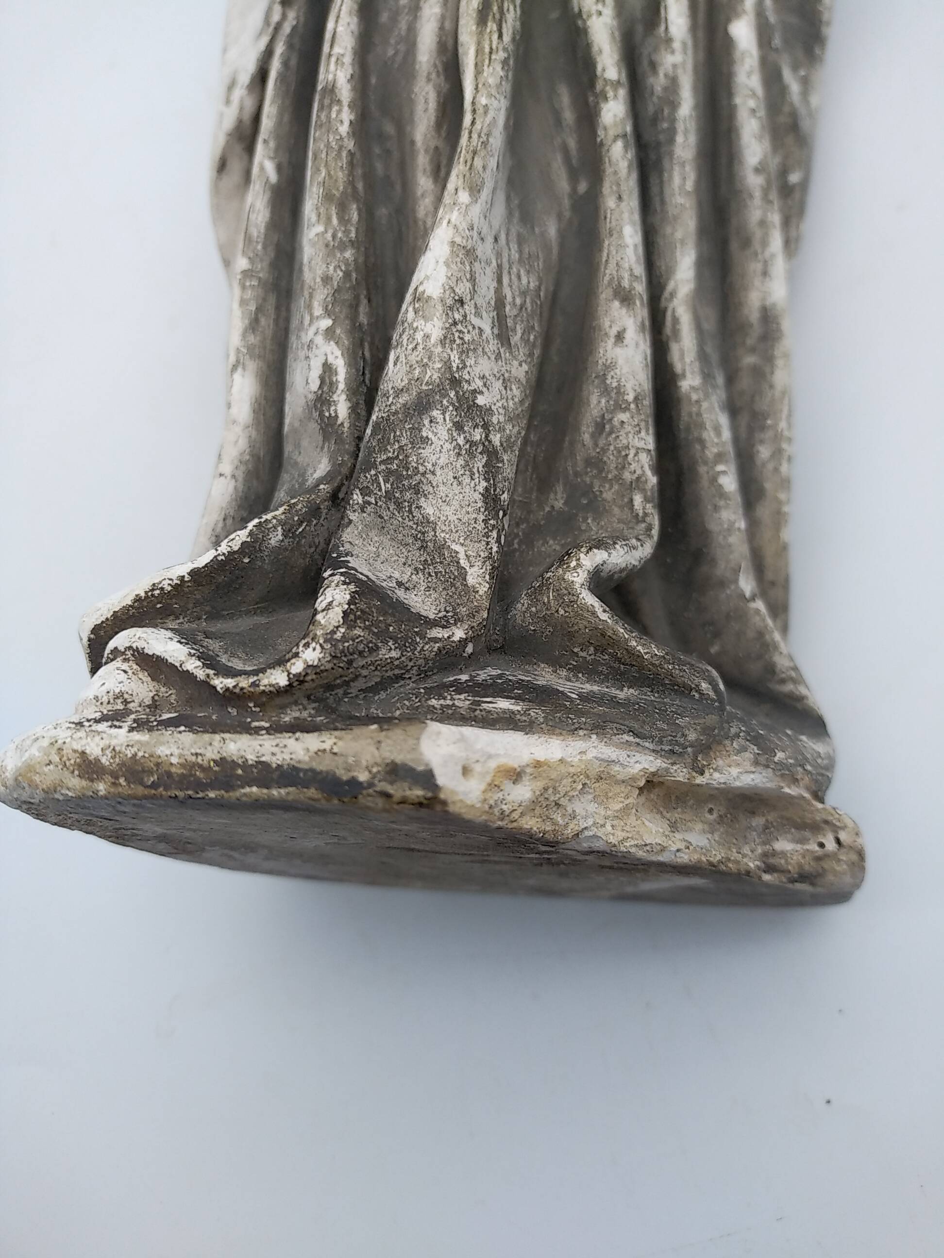 Church statuette. plaster monk. 40 cm.