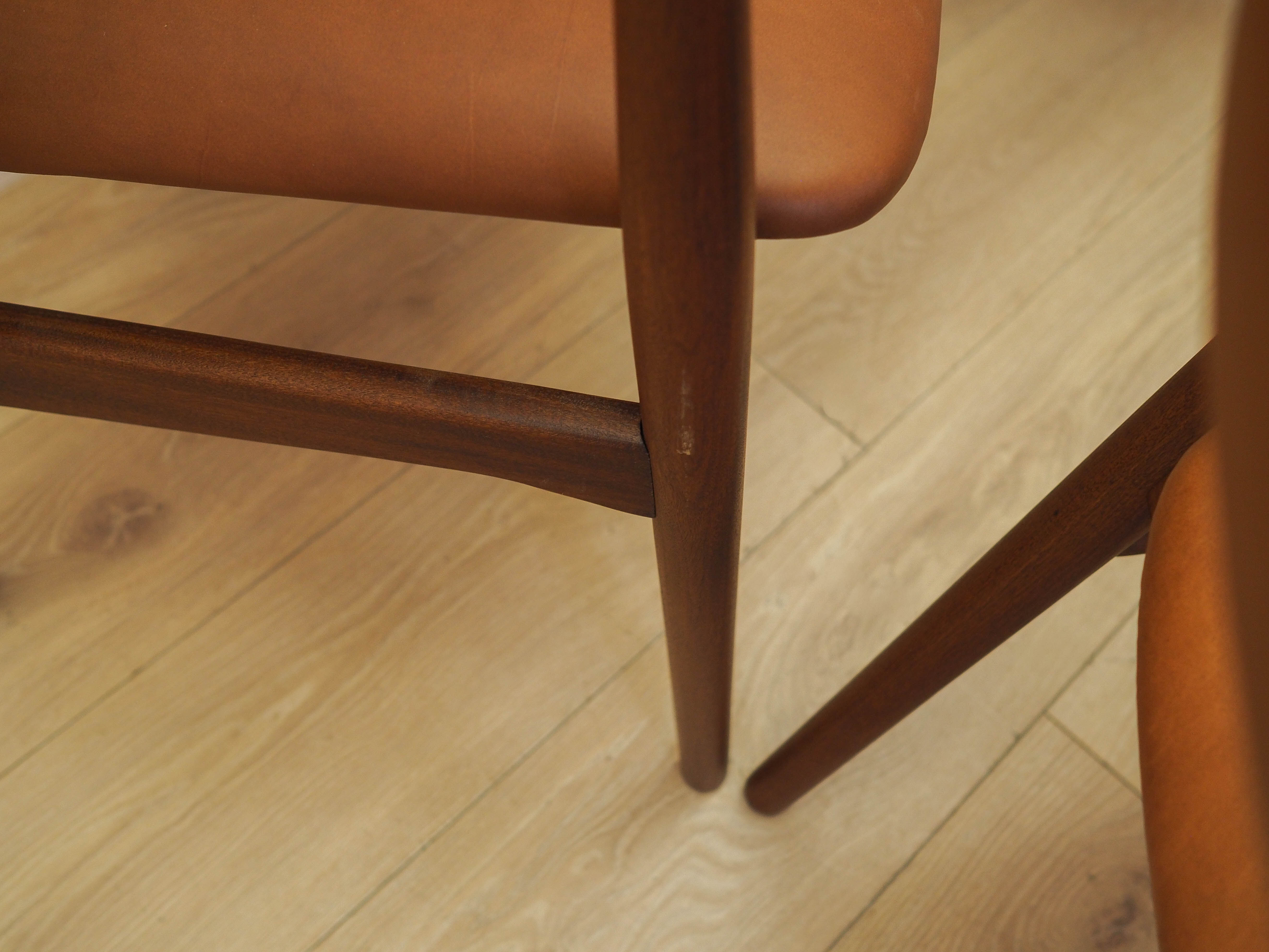 Set of six teak chairs, Danish design, 1970s, made in Denmark