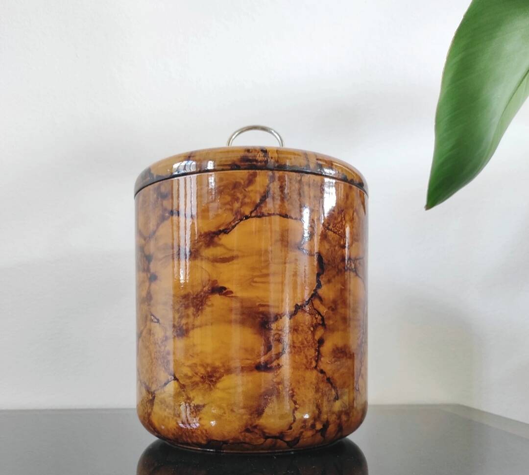 Vintage ice bucket - Turtle shell design