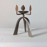 Bougeoir vintage artisanal unique des années 50.