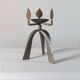 Unique vintage artisanal candlestick from the 1950s.