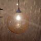 Vintage blown glass pendant lamp