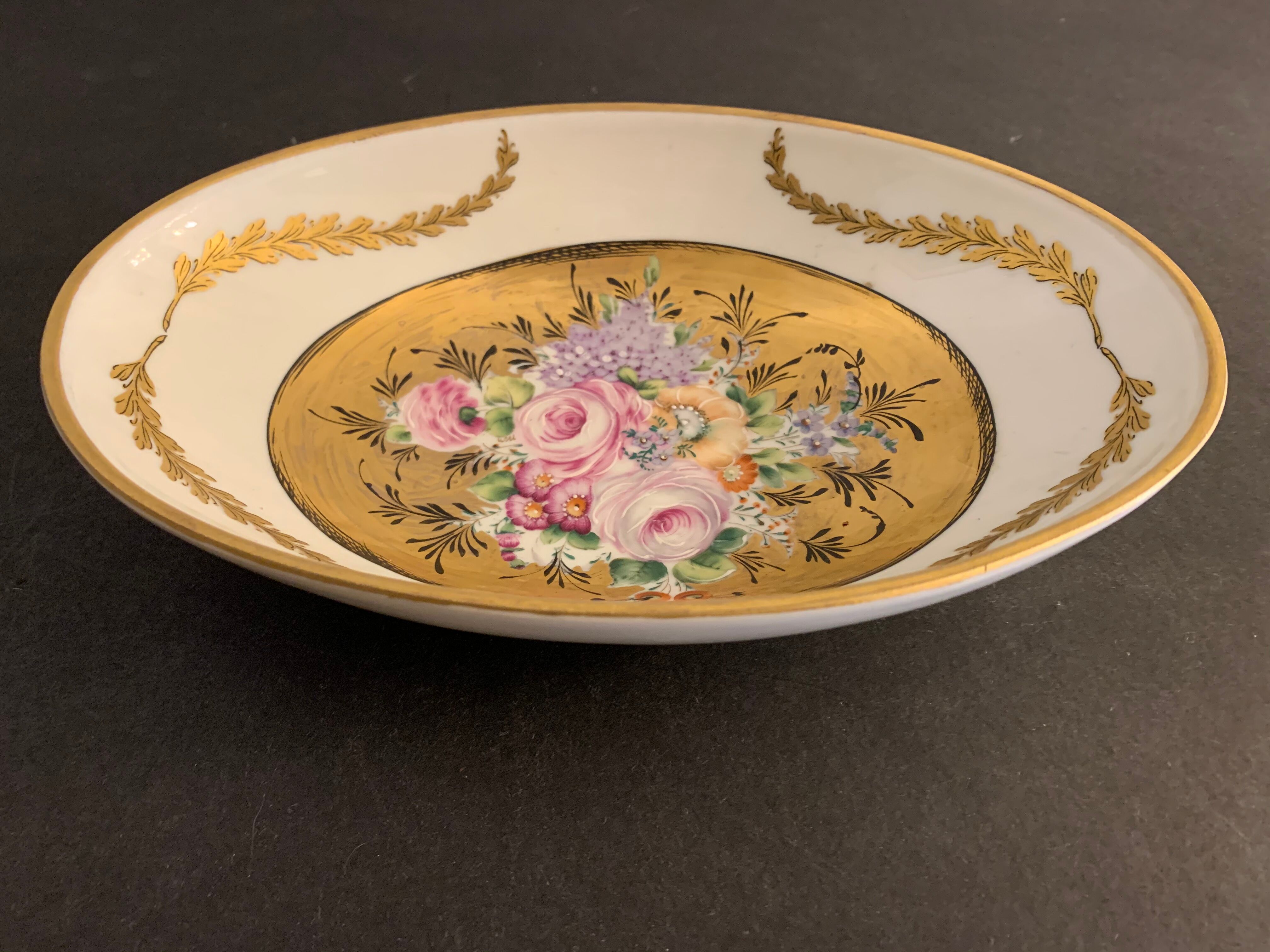 Limoges floral decoration cup