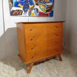 Vintage chest of drawers from the 50s compass