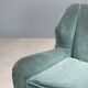 Original vintage designer bean-shaped velvet sofa from the 1950s-60s