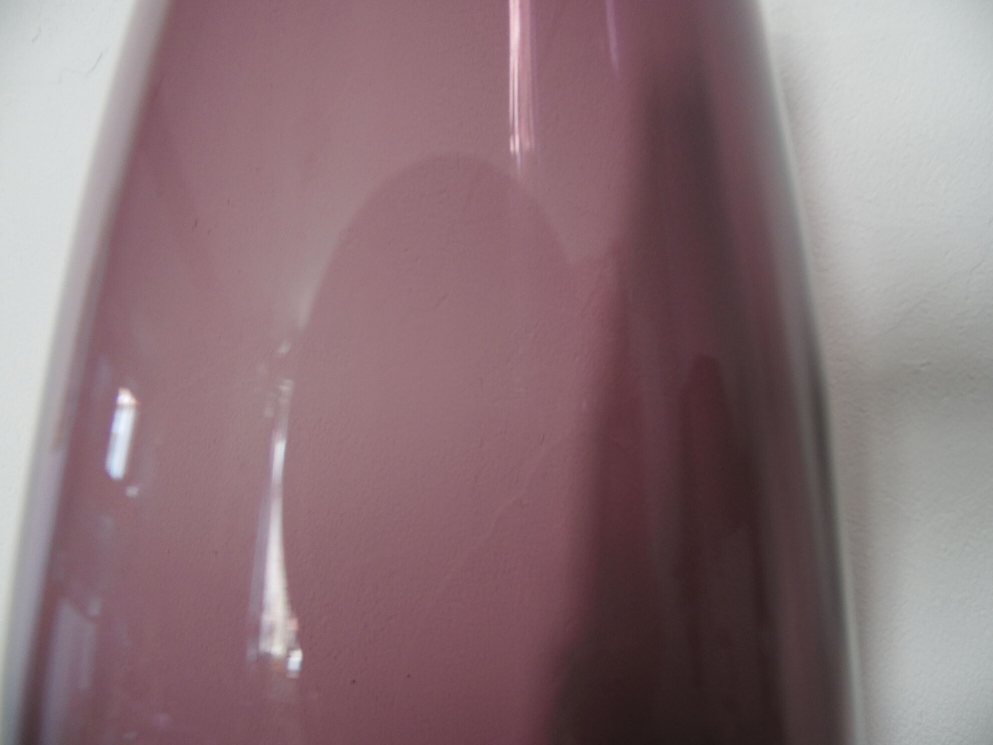 Purple glass vase duo