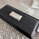 Art Deco silver-plated metal and glass serving platter for appetizers.
